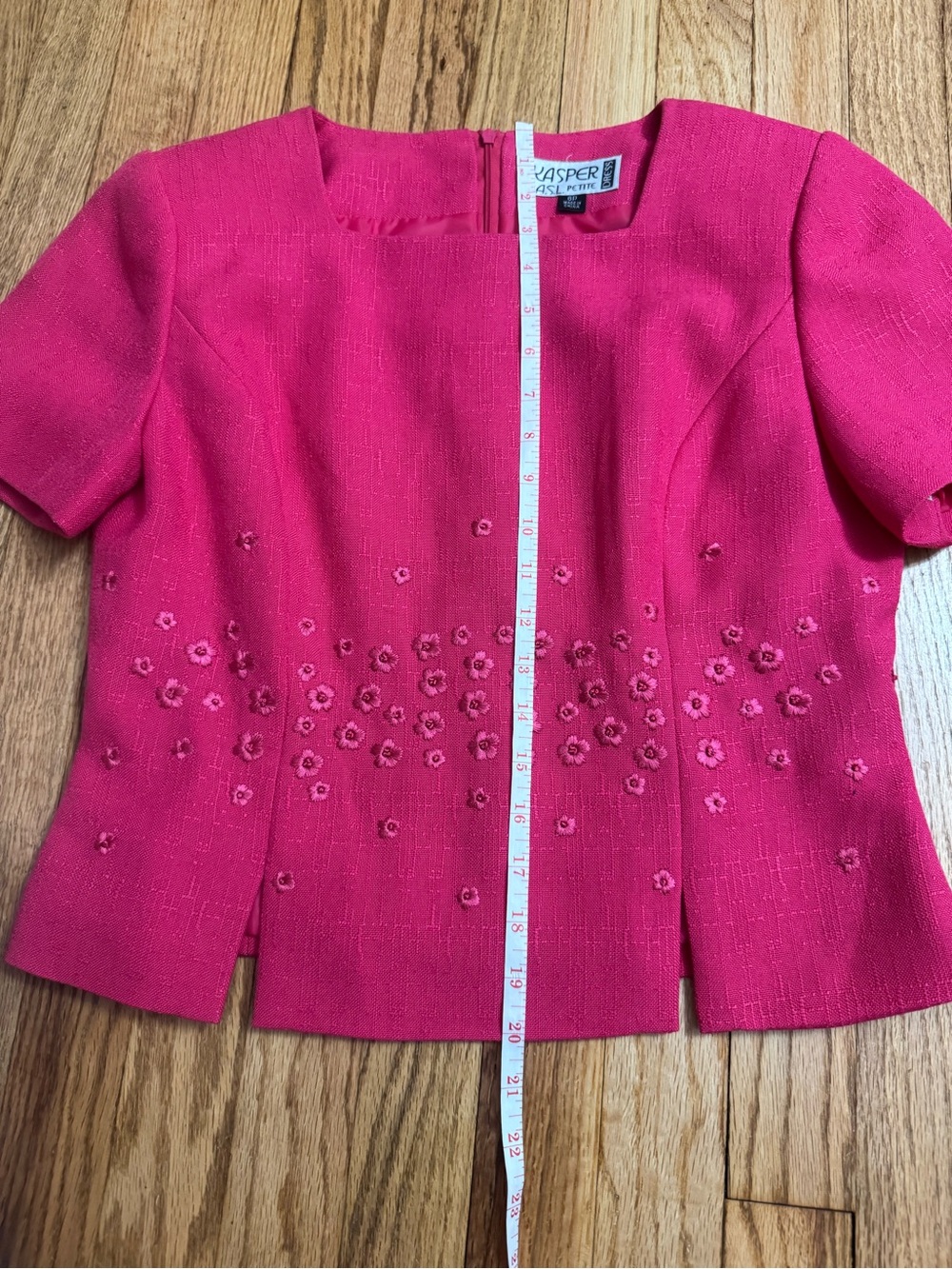Vtg floral Kasper jacket and skirt size 6P - Picture 8 of 11